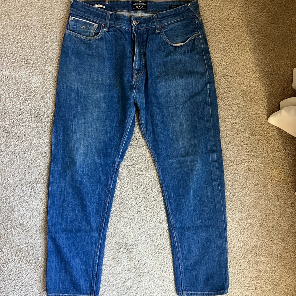 Scotch & Soda - 34x32 Lot 22 Dean- Raw Italian Selvedge Loose tapered fit
